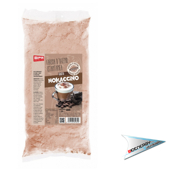 Bpr Nutrition-FARINA D'AVENA ISTANTANEA AROMATIZZATA (Conf. 1 Kg)   Mokaccino  